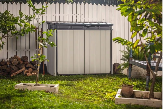 Keter Premier XL 41 cu.ft. Horizontal Resin Outdoor Storage Shed - Weather Resistant-A2ZHOME