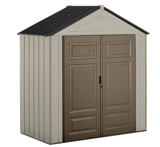 Rubbermaid Big Max Junior 147 cu.ft. Small Outdoor Storage Shed - Weather-Resistant Resin-A2ZHOME