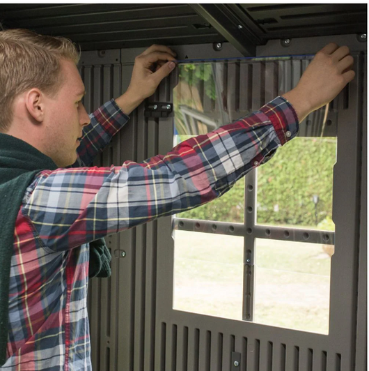 Lifetime 7 ft. x 7 ft. Rough Cut Outdoor Storage Shed - Durable and Stylish-A2ZHOME