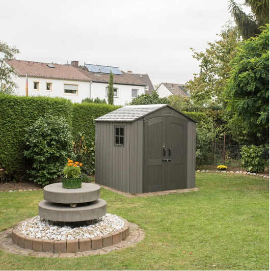 Lifetime 7 ft. x 7 ft. Rough Cut Outdoor Storage Shed - Durable and Stylish-A2ZHOME