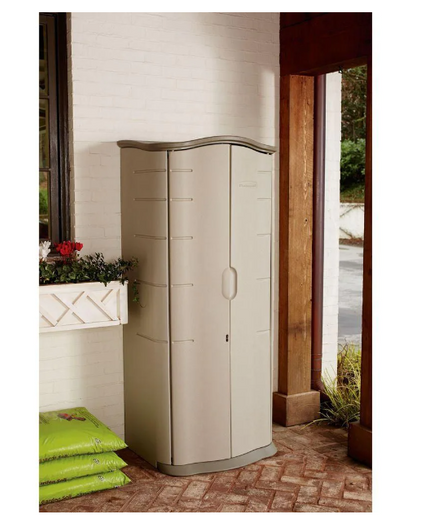 Rubbermaid 17 cu.ft. Weather-Resistant Resin Outdoor Storage Shed - Compact and Durable Solution-A2ZHOME