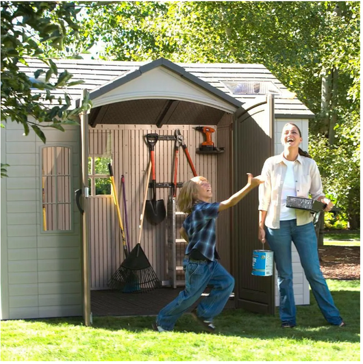 Lifetime 10 ft. x 8 ft. Outdoor Storage Shed - Durable and Spacious Storage Solution-A2ZHOME