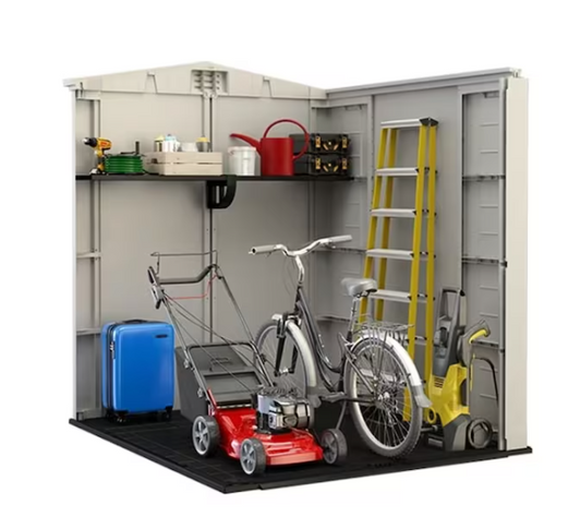 Keter Factor 6 ft. x 6 ft. Resin Outdoor Storage Shed - Durable and Weather-Resistant-A2ZHOME