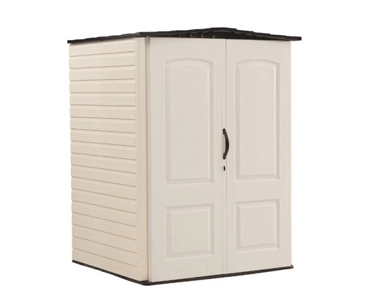 Rubbermaid 106 cu.ft. Weather-Resistant Vertical Resin Garden/Outdoor Storage Shed-A2ZHOME