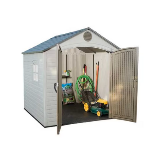 Lifetime 8 Ft. x 7.5 Ft. Outdoor Storage Shed - Spacious and Durable Garden Shed Solution-A2ZHOME