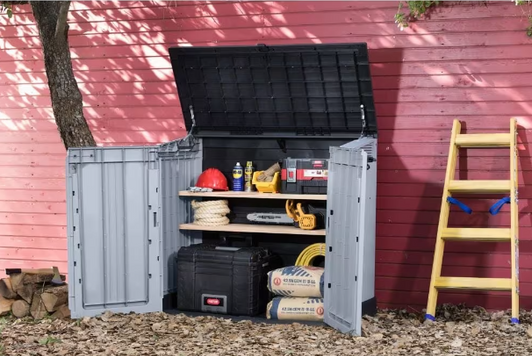Keter Store It Out Prime 31 cu.ft. Resin Outdoor Lockable Storage Shed - Weather Resistant Garden Shed-A2ZHOME