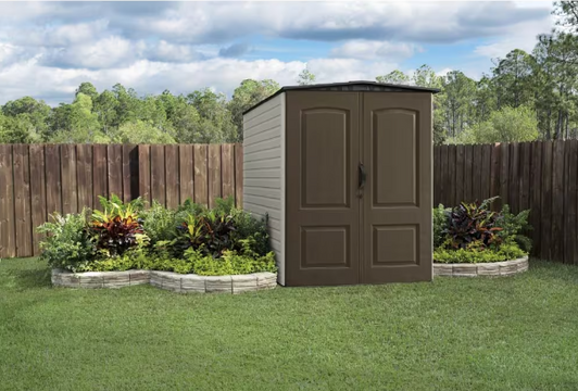 Rubbermaid Big Max 159 cu.ft. Small Weather Resistant Resin Outdoor Storage Shed - Spacious and Durable Garden Shed-A2ZHOME