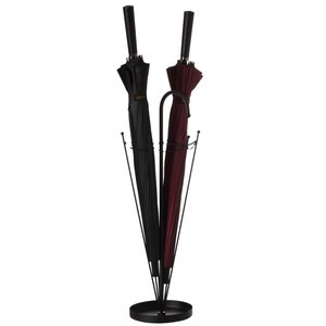 Vintiquewise Black Umbrella Shaped Creative Umbrella Holder Stand - Indoor and Outdoor Use - 22" x 22" x 30" (6/CASE)-A2ZHOME