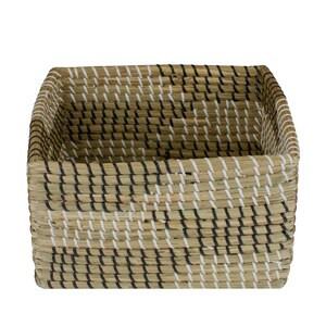 Northlight 12.5'' Brown Woven Accent Christmas Seagrass Basket - 13" x 14" x 12" (6/CASE)-A2ZHOME