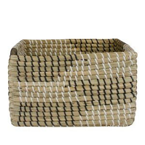 Northlight 12.5'' Brown Woven Accent Christmas Seagrass Basket - 13" x 14" x 12" (6/CASE)-A2ZHOME