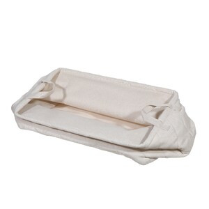 IH Casa Decor 3Pc Nesting Quilted Storage Basket with Handles (Beige) - 11" x 15" x 9" - (6/CASE)-A2ZHOME