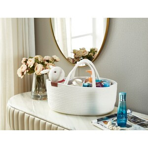 DECOMOMO Diaper Caddy Organizer with Removable Divider XL - White - 11" x 13" x 6" - (6/CASE)-A2ZHOME