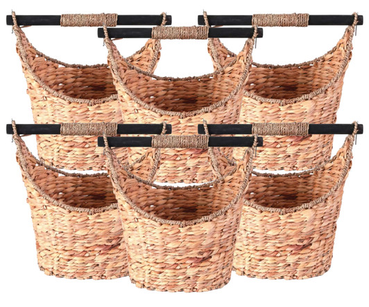 Vintiquewise Rustic Toilet Paper Holder Magazine Basket - 14" x 18" x 13" - (6/CASE)-A2ZHOME