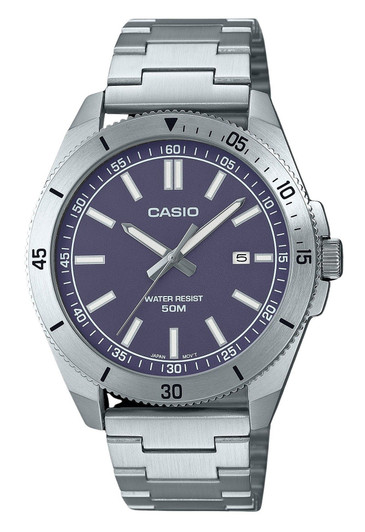 Casio Standard Analog Stainless Steel Blue Dial Quartz Mtp-b155d-2e Men's Watch