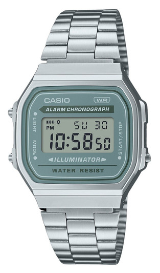 Casio Vintage Digital Stainless Steel Bracelet Quartz A168wa-3a Men's Watch