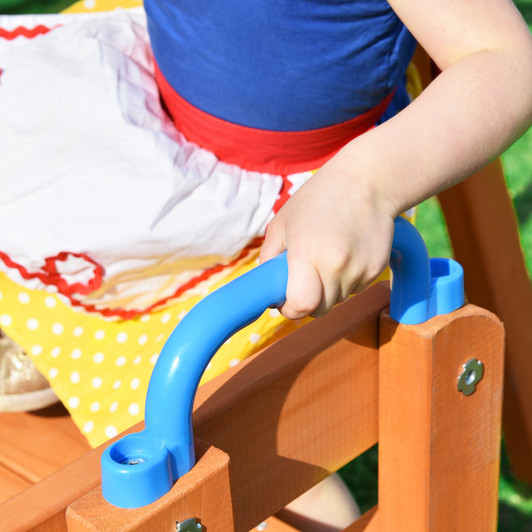 A2ZHOME Wooden Swing Set with Slide, Outdoor Playset Backyard Activity Playground Climb Swing Outdoor Play Structure for Toddlers, Ready to Assemble