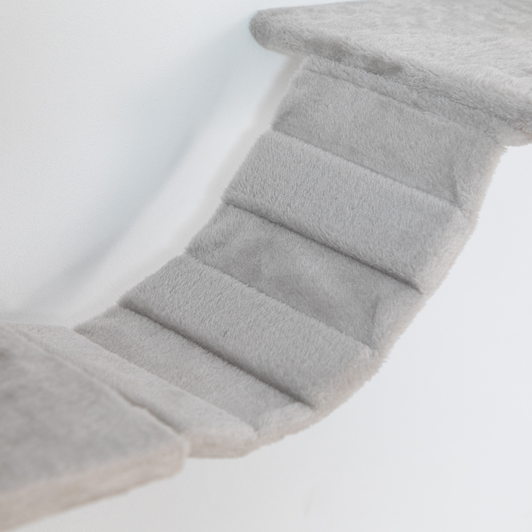 A2ZHOME Wall-mounted Cat Tree, Cat Furniture with 2 Cat Condos House, 3 Cat Wall Shelves, 2 Ladder, 1 Cat Perch, Sisal Cat Scratching Posts and Pad