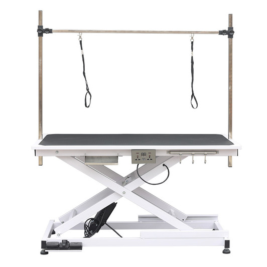 A2ZHOME super Deluxe electric pet grooming table, 110V/220V professional groomer recommend height adjust from 8 up to 36inch