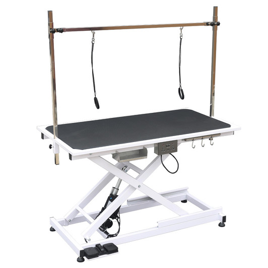 A2ZHOME super Deluxe electric pet grooming table, 110V/220V professional groomer recommend height adjust from 8 up to 36inch