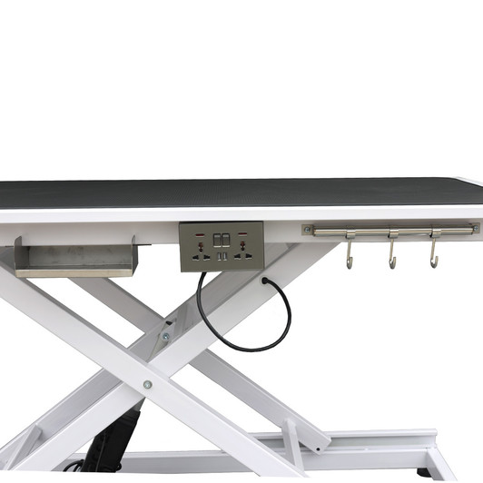 A2ZHOME super Deluxe electric pet grooming table, 110V/220V professional groomer recommend height adjust from 8 up to 36inch