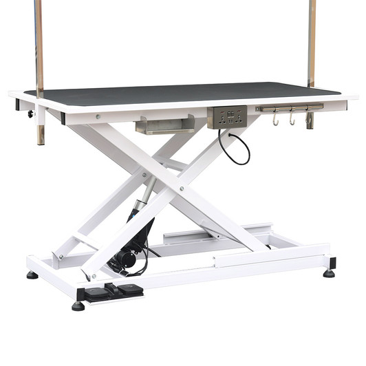 A2ZHOME super Deluxe electric pet grooming table, 110V/220V professional groomer recommend height adjust from 8 up to 36inch