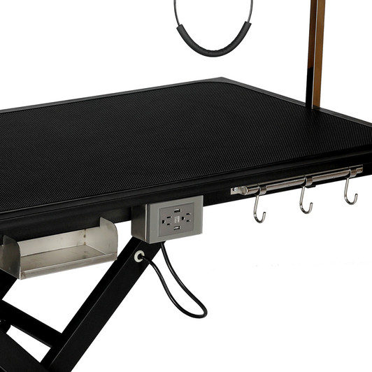 A2ZHOME Electric pet grooming table, 110V/220V professional groomer recommend super Deluxe electric pet grooming table, 110V/220V professional groomer recommend height adjust from 8 up to 36inch BLACK COLOR
