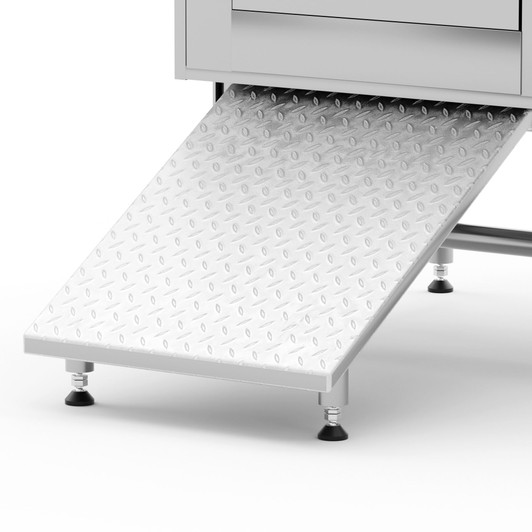 A2ZHOME Pet Bathtub - 50 Inch Professional Dog Rinse Station (Left Side Ramp) with Faucet, Leash and Other Accessories, Adjustable Legs, Pet Wash Station for Dogs of All Sizes,50.2"L x 27.6"W x 60.2"H