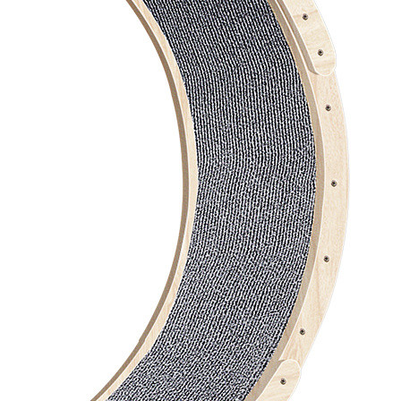 A2ZHOME Cat Exercise Wheel for Indoor Cats, Cat Running Wheel with Carpeted Runway, Cat Sport Treadmill Wheel for Kitty's Longer Life, Fitness Weight Loss Device, 37" Natural Wood Color