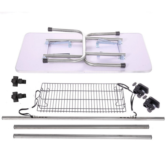 A2ZHOME Professional Dog Pet Grooming Table Large Adjustable Heavy Duty Portable w/Arm & Noose & Mesh Tray