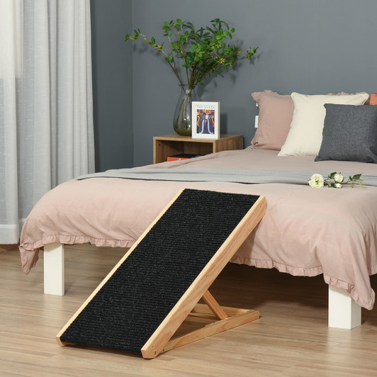 A2ZHOME Elevated Pet Ramp for Dogs, Cats, Rabbits, Height Adjustable and Foldable