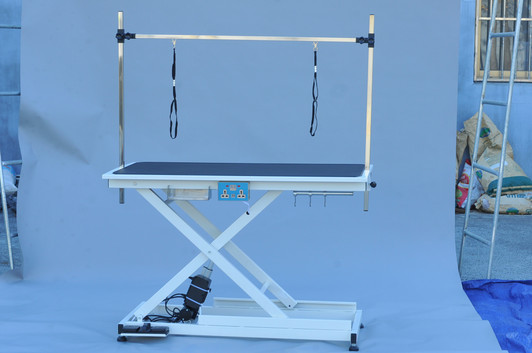 A2ZHOME Super Deluxe Electric Pet Grooming Table - 110V/220V, Adjustable Height from 8" to 36"