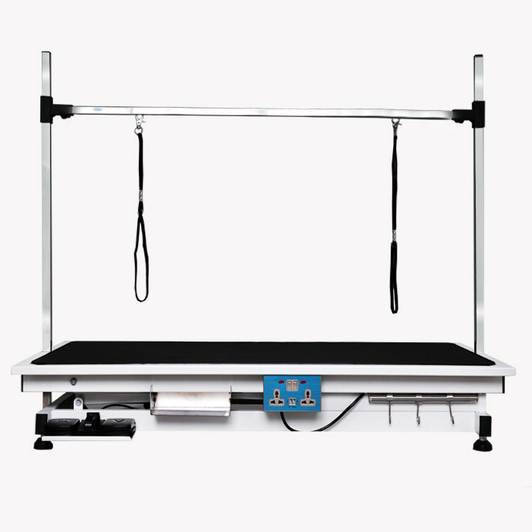 A2ZHOME Super Deluxe Electric Pet Grooming Table - 110V/220V, Adjustable Height from 8" to 36"