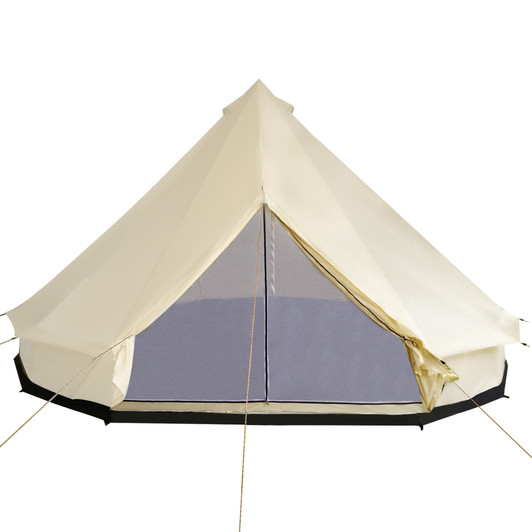 A2ZHOME 10-Person Yurt Tent Glamping Bell Tent with Spacious Interior, Breathable Waterproof Design, for Family Outdoor Camping, 16' x 16' x 10'A