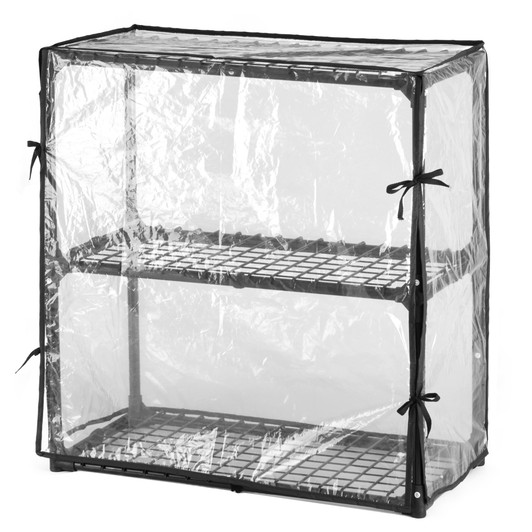 A2ZHOME 3-SHELF WIRE RACK WITH COVER(1PACK),Inclouding one cover