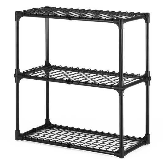 A2ZHOME 3-SHELF WIRE RACK WITH COVER(1PACK),Inclouding one cover
