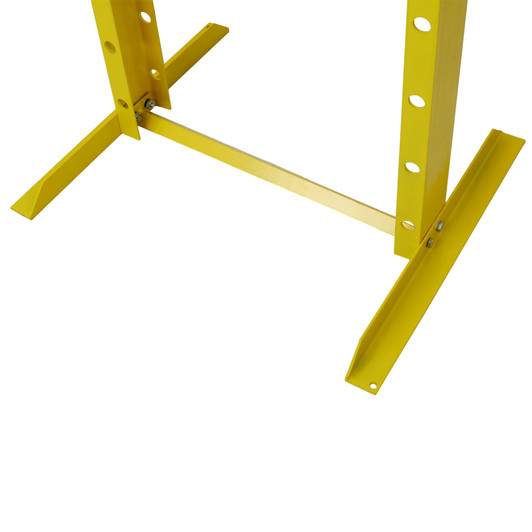 A2ZHOME Hydraulic Shop Press ,12-Ton Capacity , Floor Mount ,with Press Plates, H-Frame Garage Floor Press, Adjustable Working Table Height, ,yellow