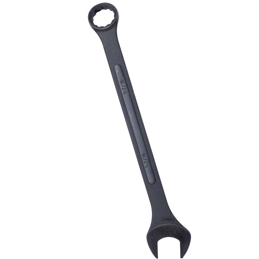 A2ZHOME Jumbo Combination Wrench Set Extra Large,10 PC SAE Black-Oxide Jumbo Combo Wrench Set 1-5/16" - 2" with pouch