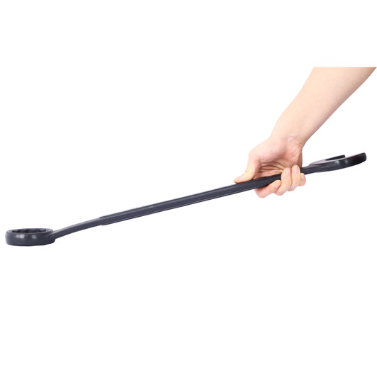 A2ZOME Jumbo Combination Wrench Set Extra Large, 4 Piece ,storage bag included ,Black Oxide