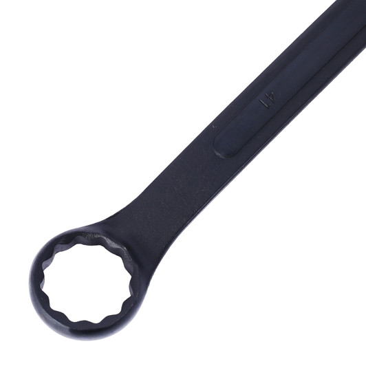 A2ZHOME Jumbo Combination Wrench Set extra large, Metric, 6-piece, 1-3/8'' to 2'',Black Oxide, with Pouch
