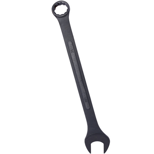 A2ZHOME Jumbo Combination Wrench Set extra large, Metric, 6-piece, 1-3/8'' to 2'',Black Oxide, with Pouch