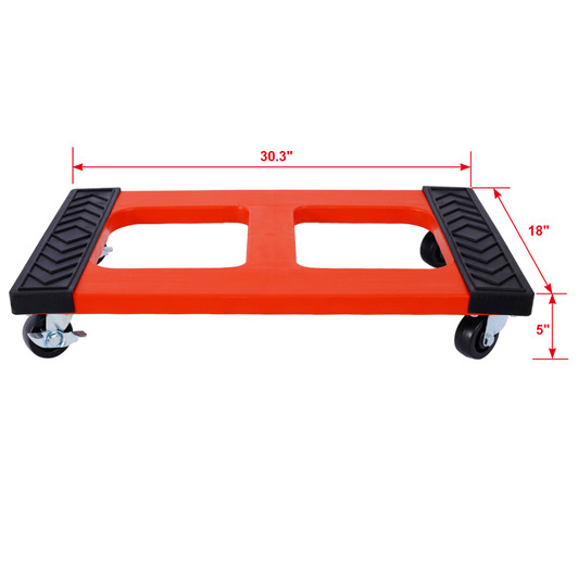 A2ZHOME Poly Mover's Dolly - 1200-lb. Capacity 2pcs/set
