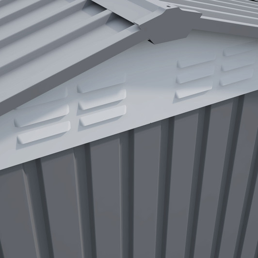A2ZHOME Storage Shed 6 x 8 FT: Large Metal Tool Shed with Window