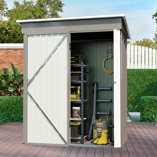 A2ZHOME 5*3 FT Outdoor Storage Shed: Compact, Secure, and Stylish Storage Solution