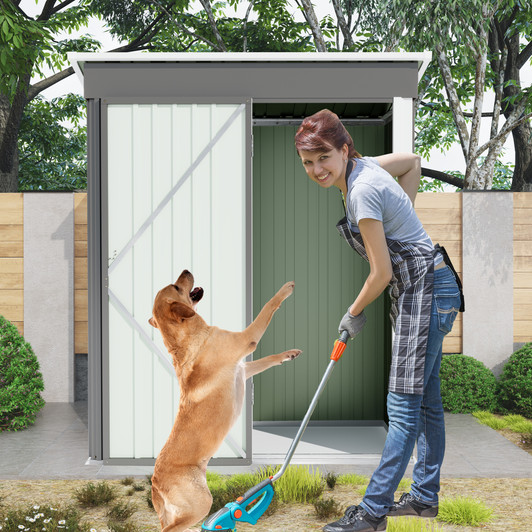 A2ZHOME 5*3 FT Outdoor Storage Shed: Compact, Secure, and Stylish Storage Solution