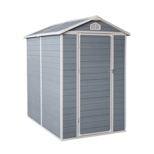 A2ZHOME 4x6ft Resin Outdoor Storage Shed Kit: Perfect Solution for Storing Patio Furniture