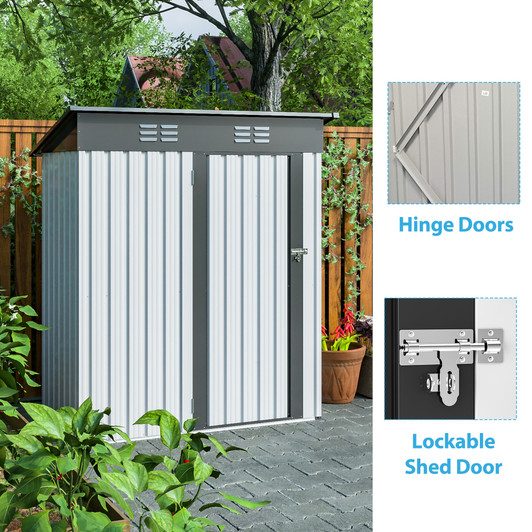 A2ZHOME 5 x 3 Ft Outdoor Storage Shed: Compact and Durable Solution for Your Outdoor Storage Needs