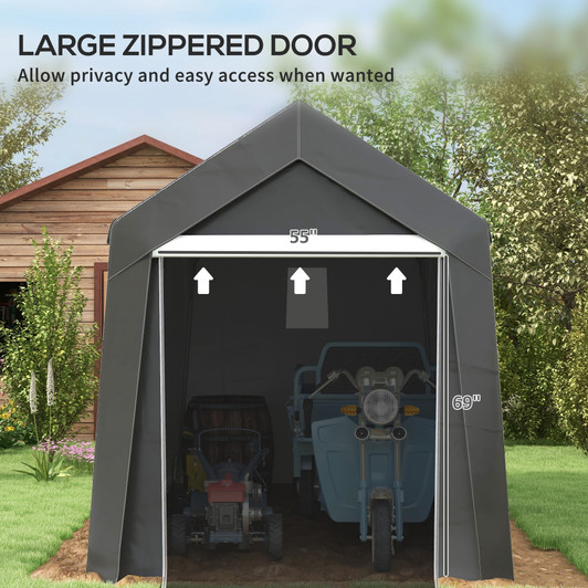A2ZHOME 7' x 12' Garden Storage Tent: Heavy-Duty, Waterproof Shelter for Your Outdoor Needs