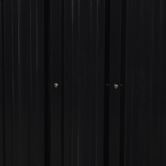 A2ZHOME 8'x12' Tool Shed: Durable Outdoor Storage in Charcoal Black