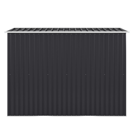 A2ZHOME 4.2'x9.1' Outdoor Storage Shed: Sleek and Durable Storage Solution in Dark Gray