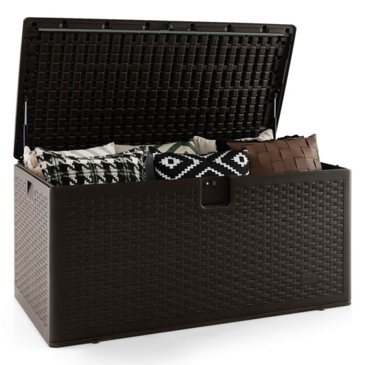A2ZHOME 120 Gallon Outdoor Storage Box with Lockable Lid: Secure, Spacious, and Stylish Storage Solution